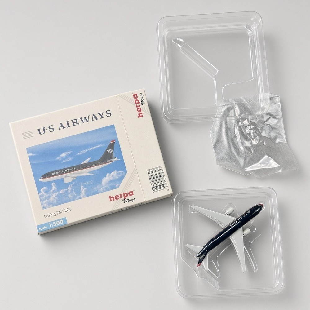 Herpa Wings US Airways Boeing 767-200 1:500 Scale Diecast Model 504317